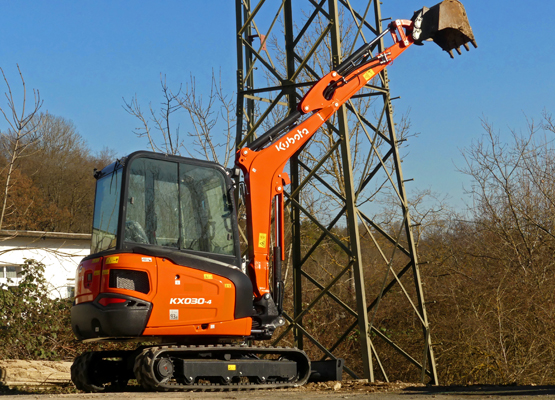 2,8 t Minibagger Bagger mieten - Kubota KX030-4